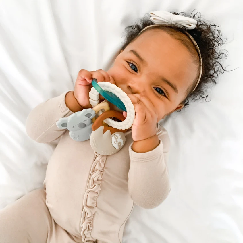 Tropical Itzy Keys Texture Ring With Teether & Rattle - Image 3