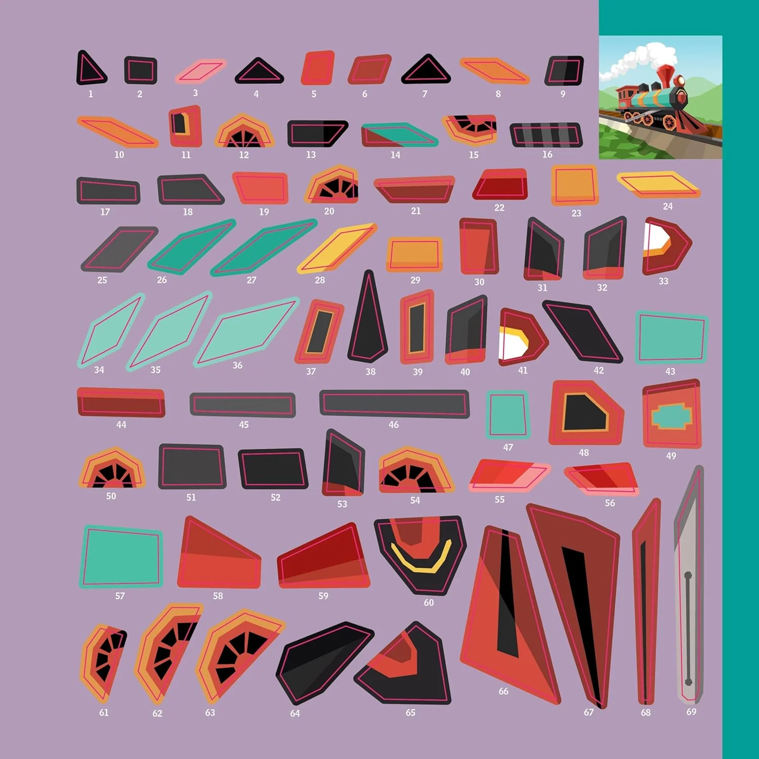Trucks, Trains & More Paint By Sticker Kids Book - Image 4