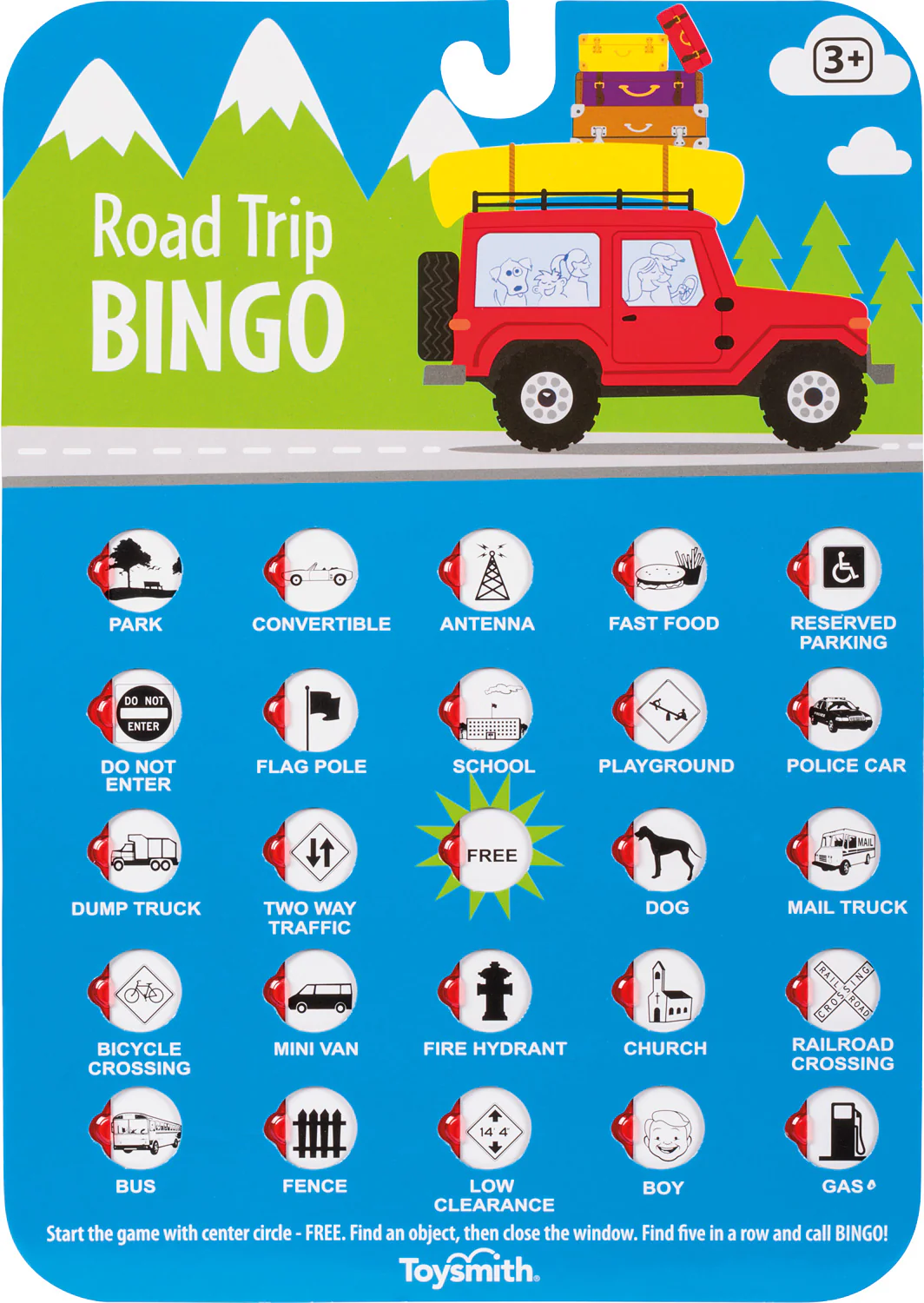 Travel Bingo Card
