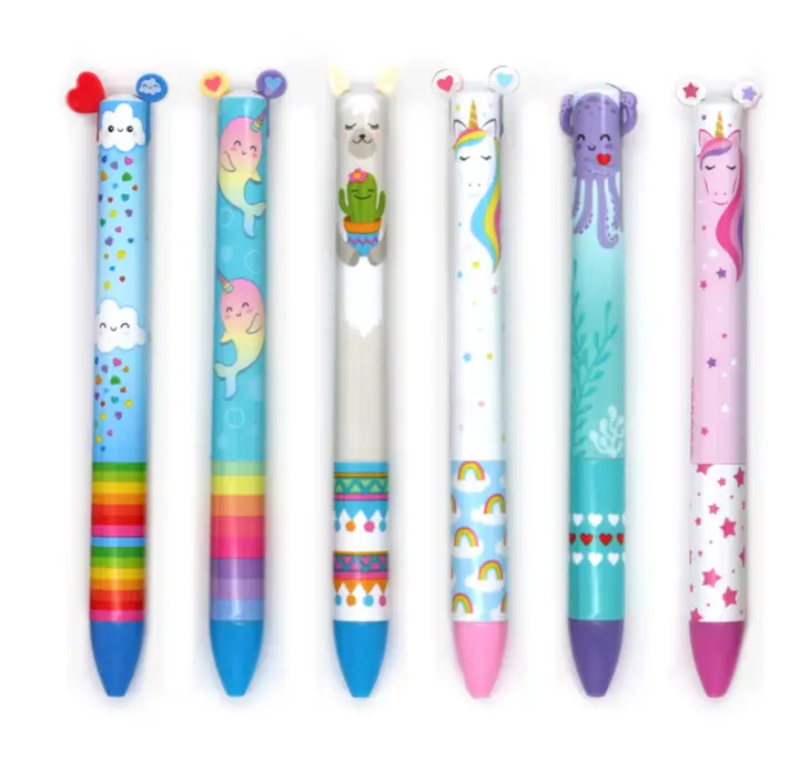 Twice As Nice Rainbow 2 Color Click Pen - Image 2