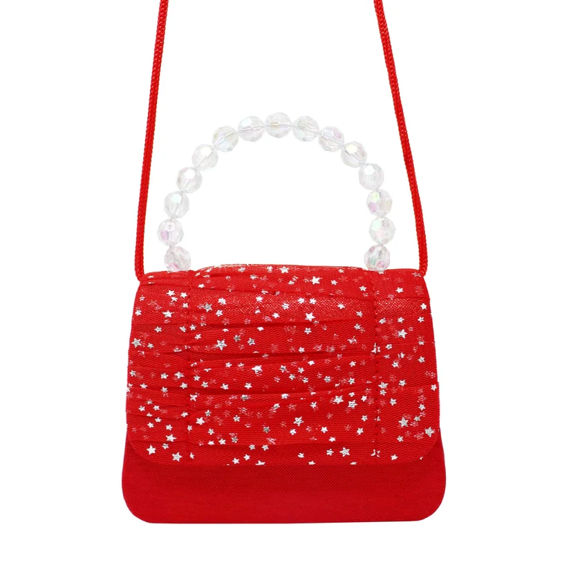 Red Twinkling Hard Handbag - Image 2