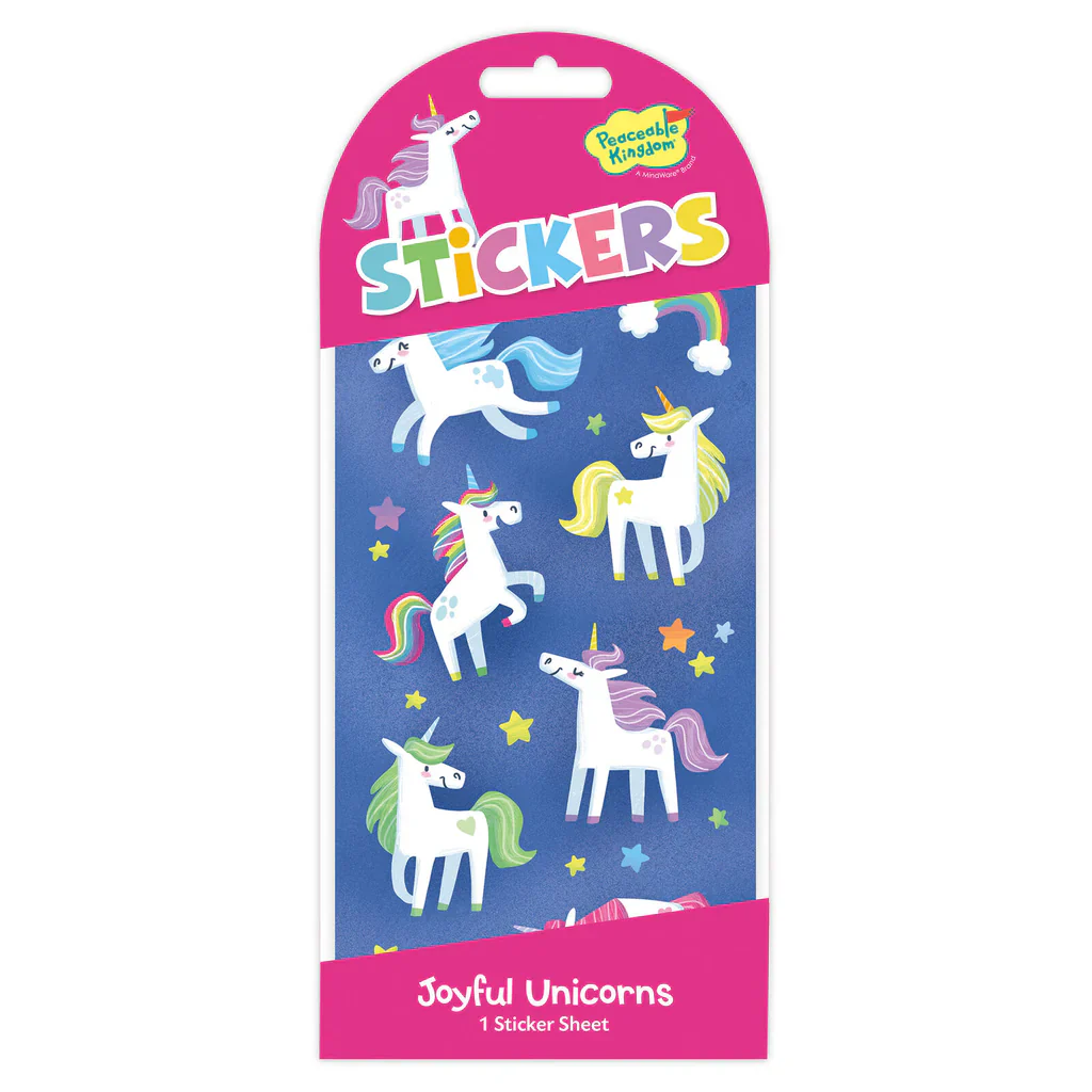 Joyful Unicorn Stickers