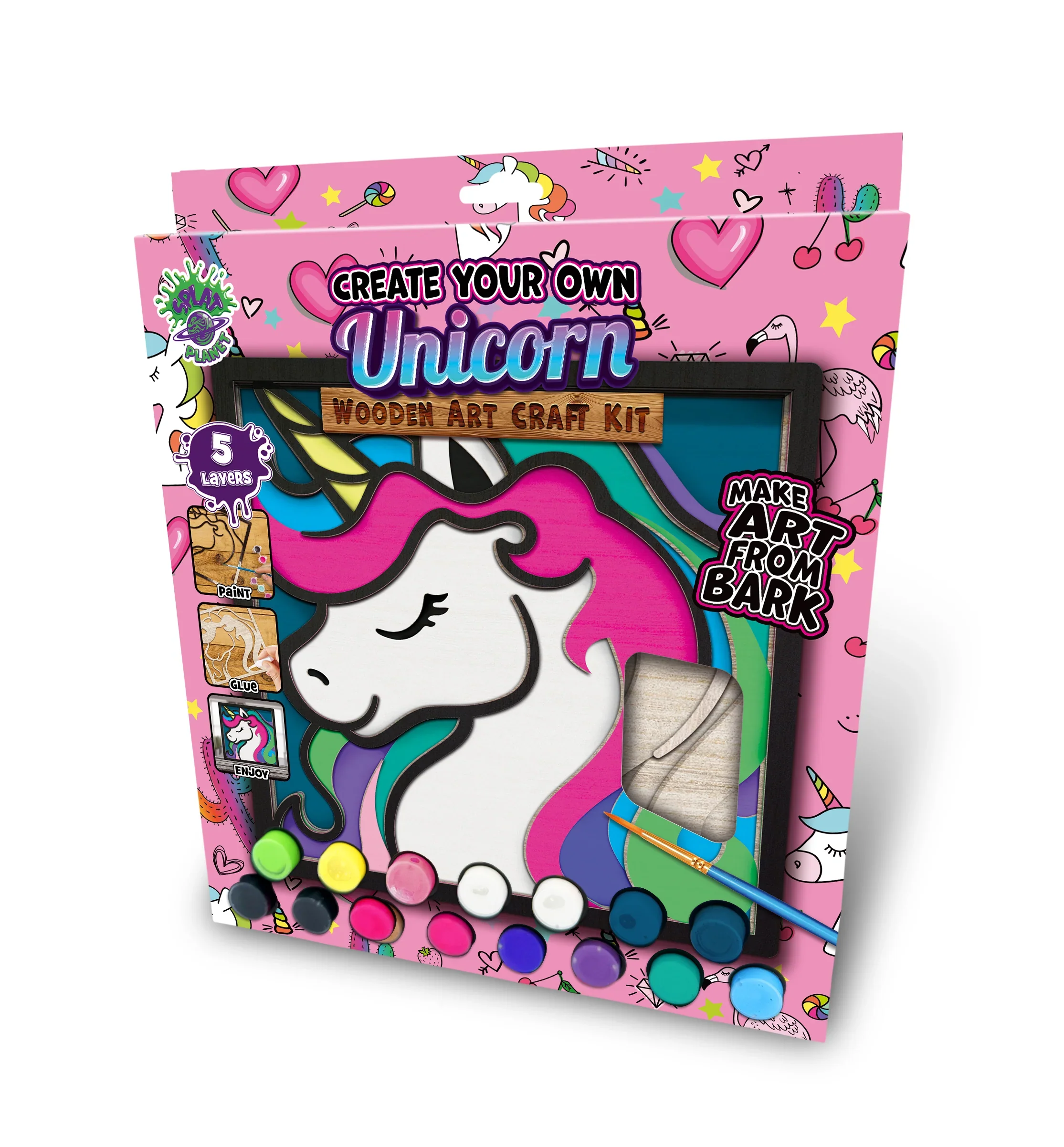 Unicorn Wooden Art