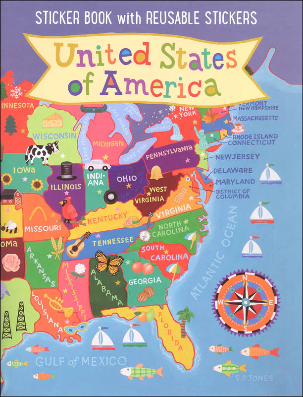 United States Kid's Sticker Book