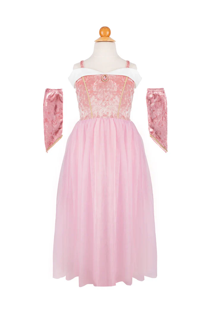 Velvety Soft Sleeping Sweetheart Gown With Arm Warmers Size 7-8