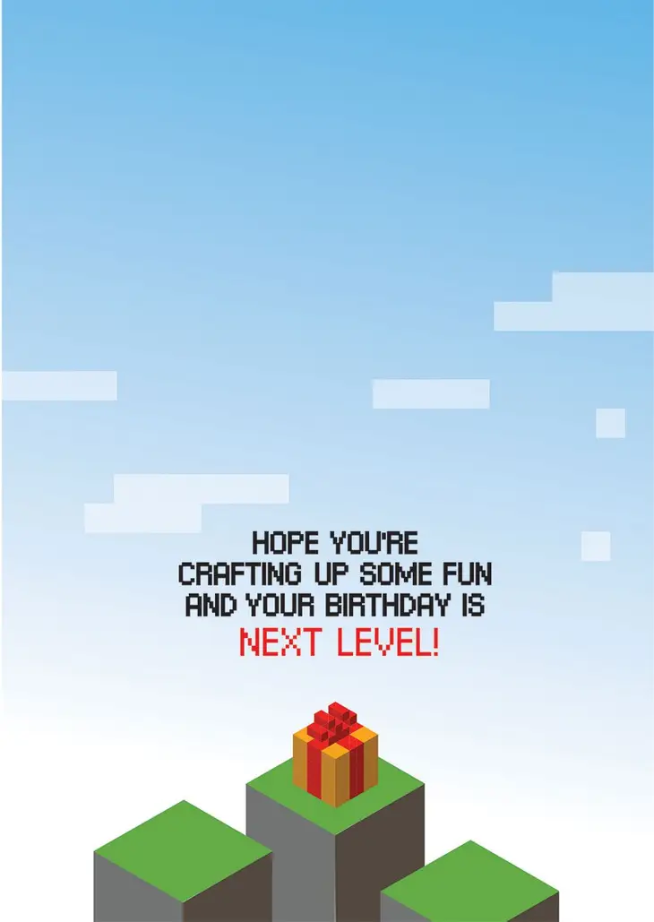 Video Game Foil Birthday Card - Image 2