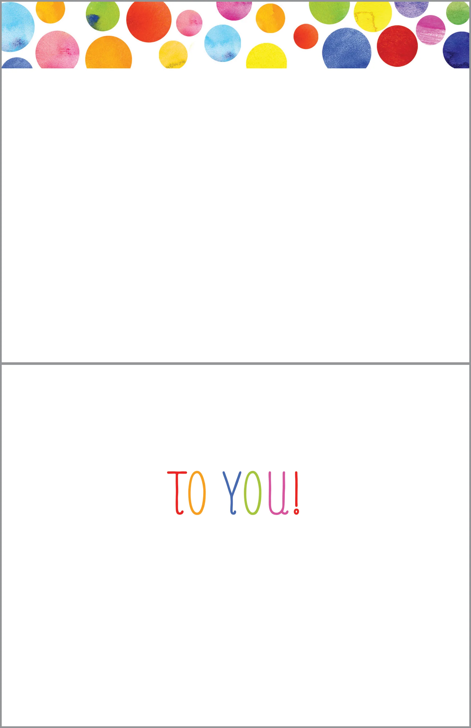 Watercolor Birthday Dots Card - Image 2