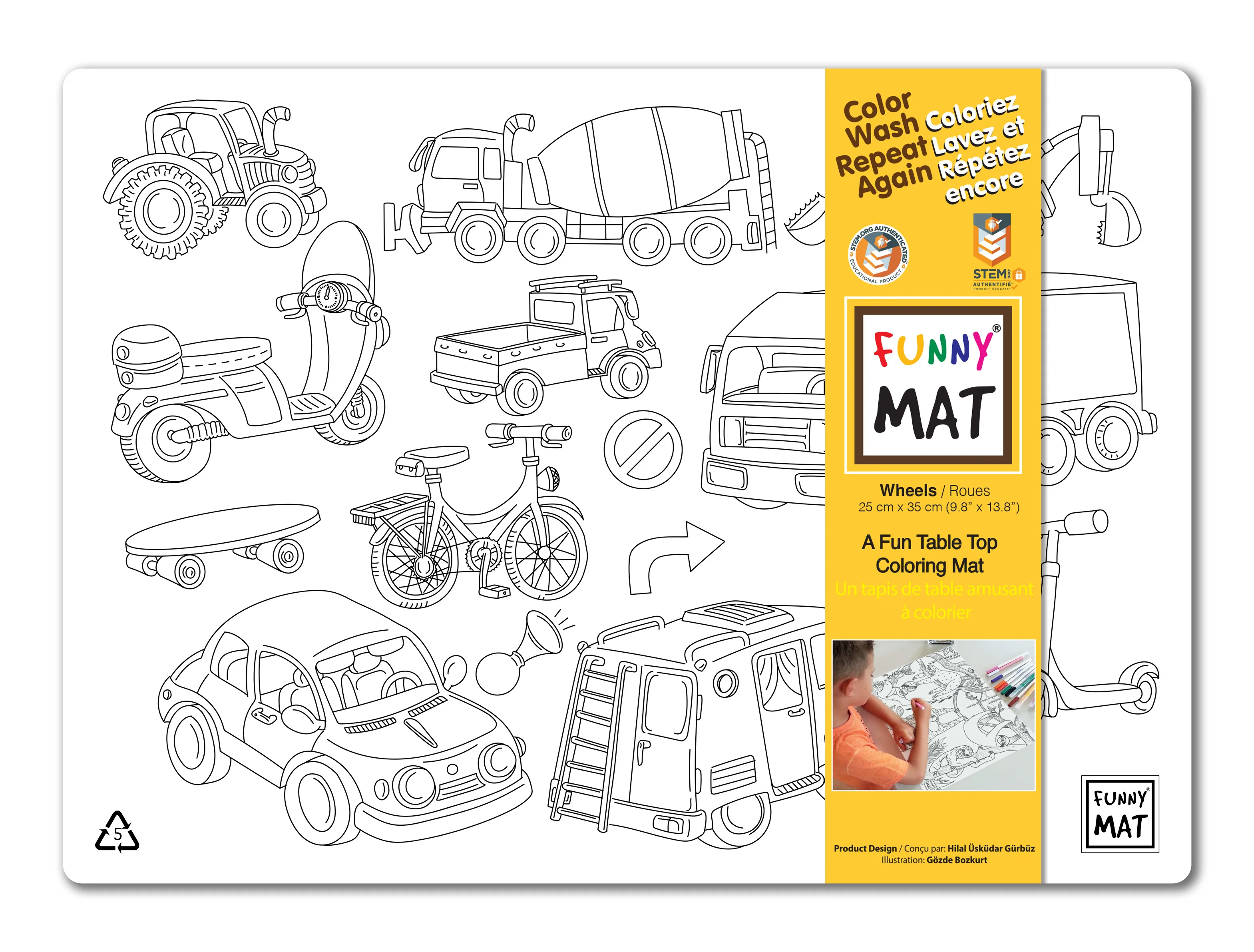 Wheels Small Placemat