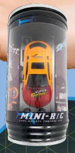 Smallest Remote Control Car in Soda Can