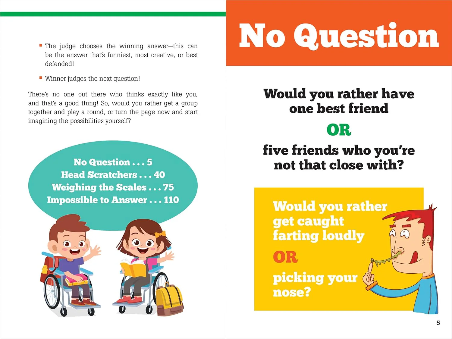 Would You Rather? Pick This Or That Weird, Wacky, or Downright Gross Answer Book - Image 2